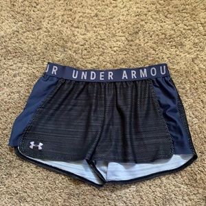 Purple UA shorts